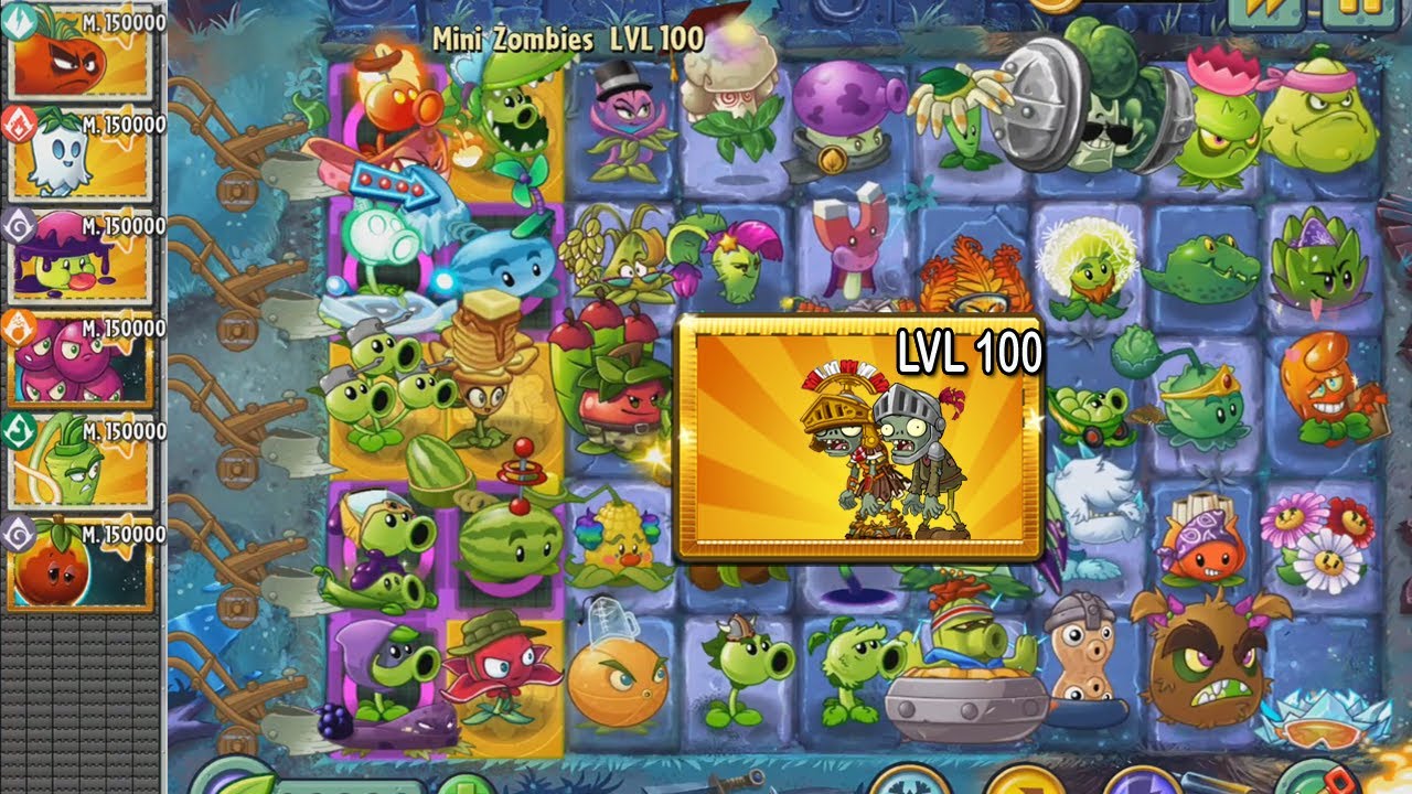 PvZ 2 - Mini Zombies Medievales LVL 100 vs Todas las Plantas
