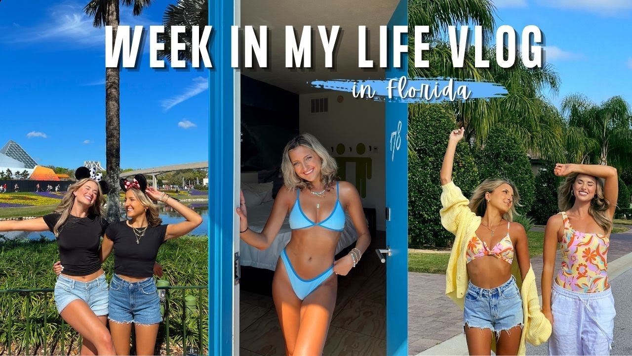 WEEK IN MY LIFE IN FLORIDA || first time @ Disney, spring break fun in St Pete, living like a local