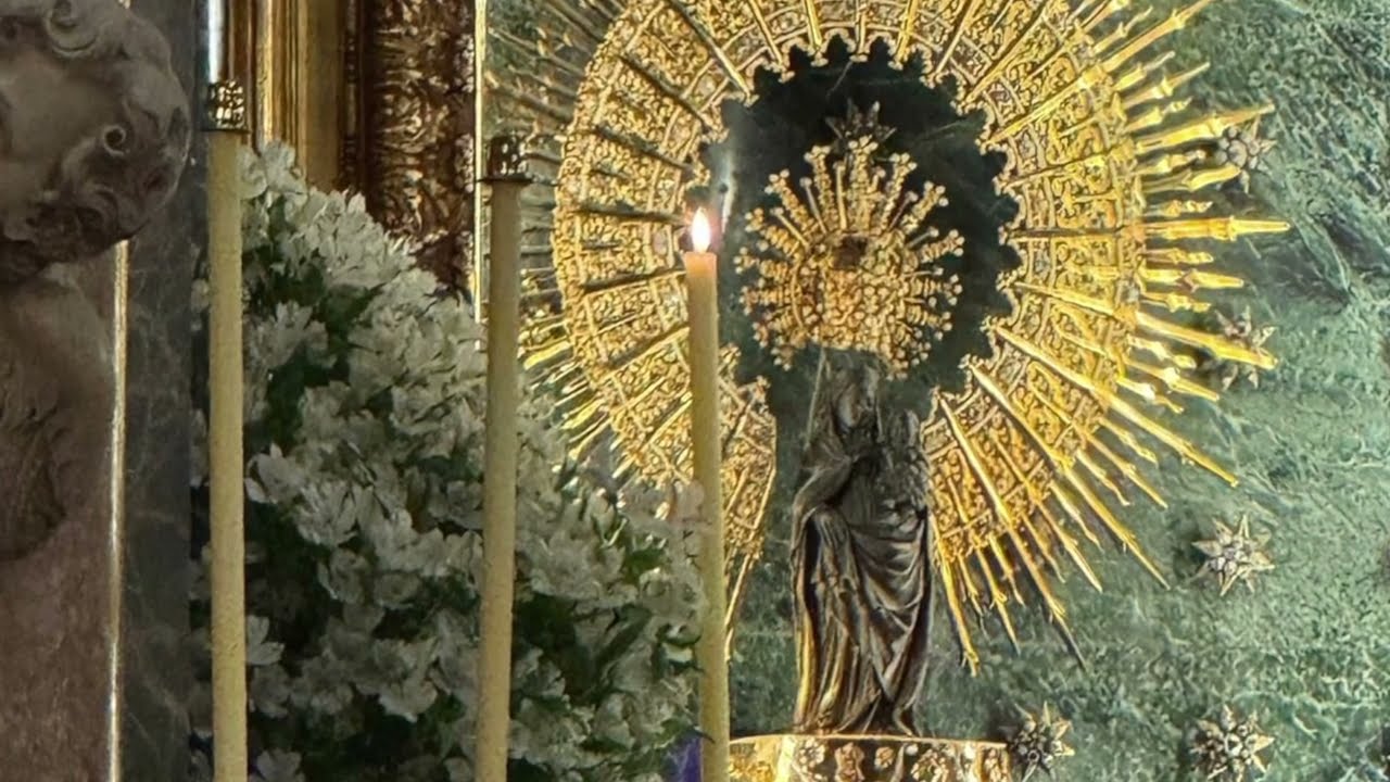 Un minuto junto a la Virgen del Pilar del día  24/2/26