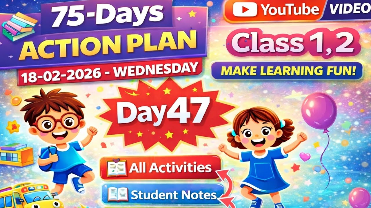 GFLN DAY 47 || CLASS 1,2 || ALL ACTIVITIES STUDENT NOTES TEACHERS DIARY