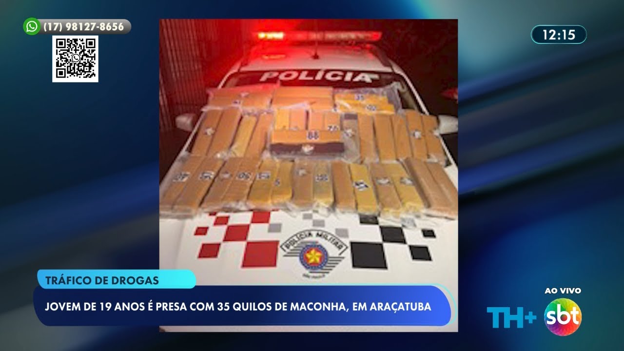 Jovem viaja de Fortaleza com malas carregadas de maconha e é presa em Araçatuba