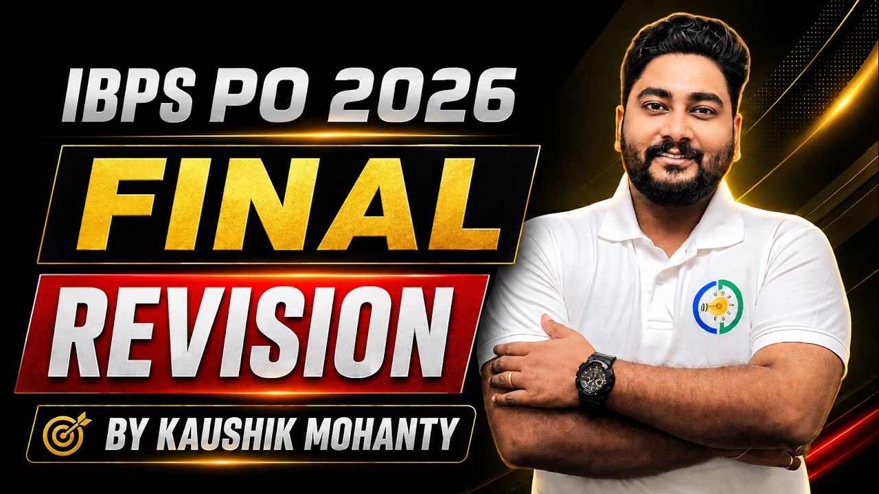 Final Revision Before IBPS PO 2026 By Kaushik Mohanty || Career Definer