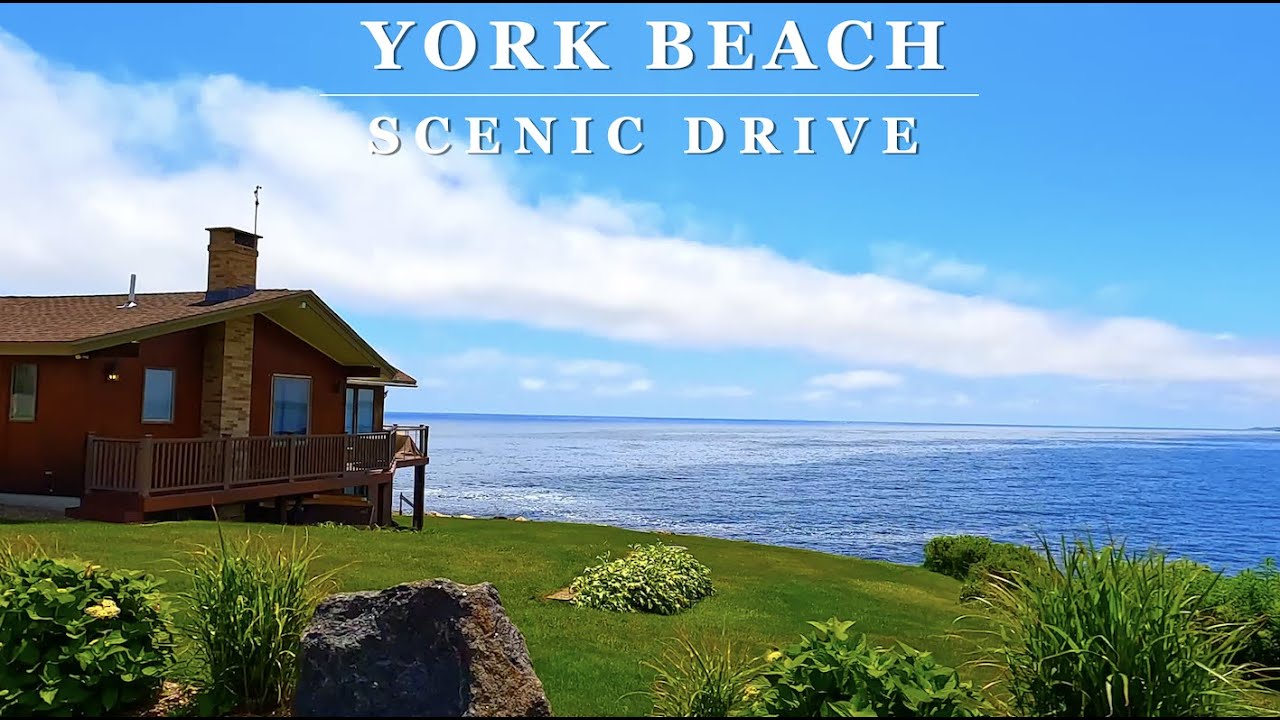 Nubble Lighthouse Cape Neddick Coastal Drive - [York Beach, Maine] - 4K Virtual Driving Tour