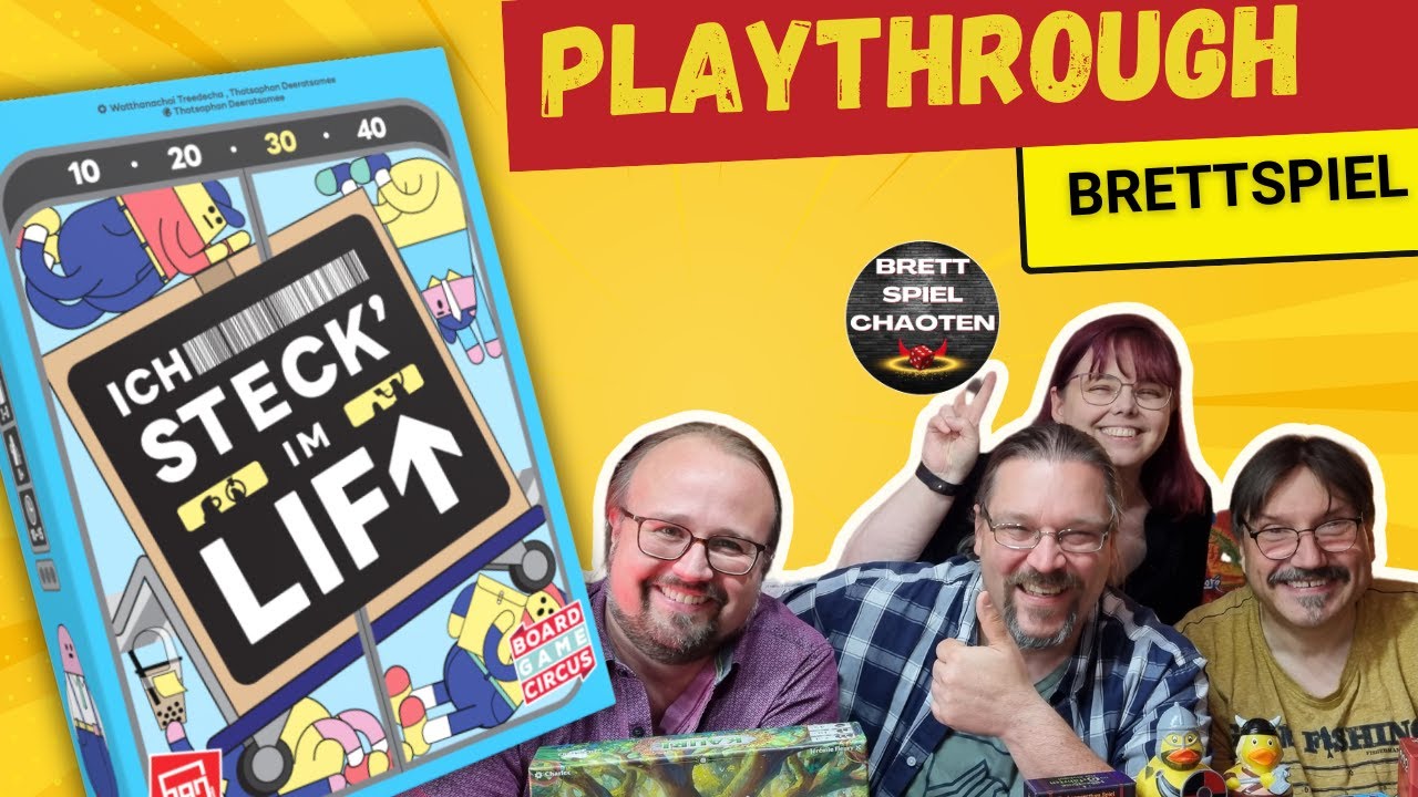 Ich steck’ im Lift! - Playthrough 😄  Brettspielchaos
