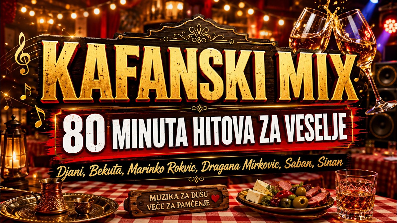 KAFANSKI MIX 🥂 80 MINUTA HITOVA ZA VESELJE 🍻 (Djani, Bekuta, Marinko Rokvic, Dragana M., Saban...)