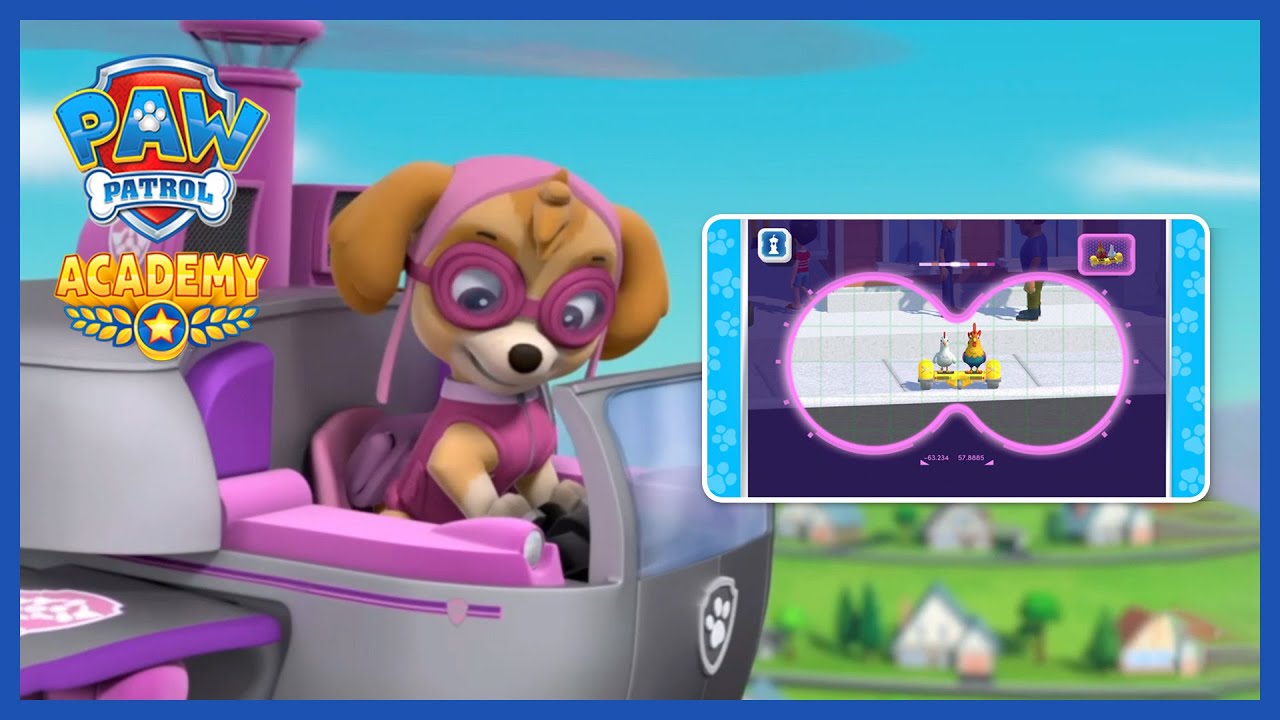 Help Skye Find Chickaletta and more! - PAW Patrol Academy - App for Kids