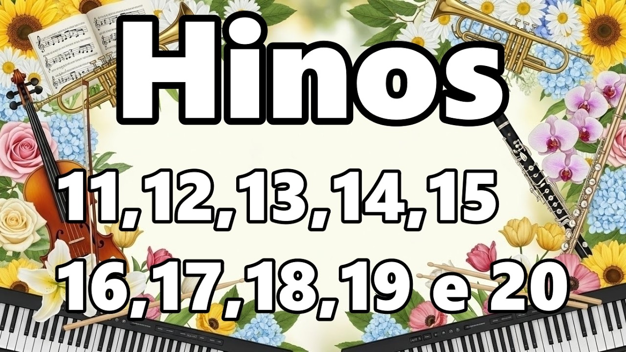 Cantor Cristão🎶📖 -Hinos 11,12,13,14,15,16,17,18,19 e 20- 🎶10 Hinos do Cantor Cristão🎶📖#cantorcristão