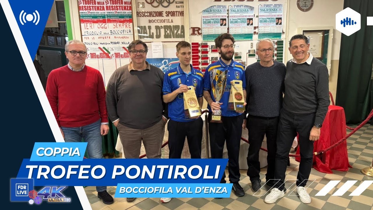 Trofeo Pontiroli - Gara reg. a Coppia cat. A, B, C, D - Bocciofila Val D'Enza