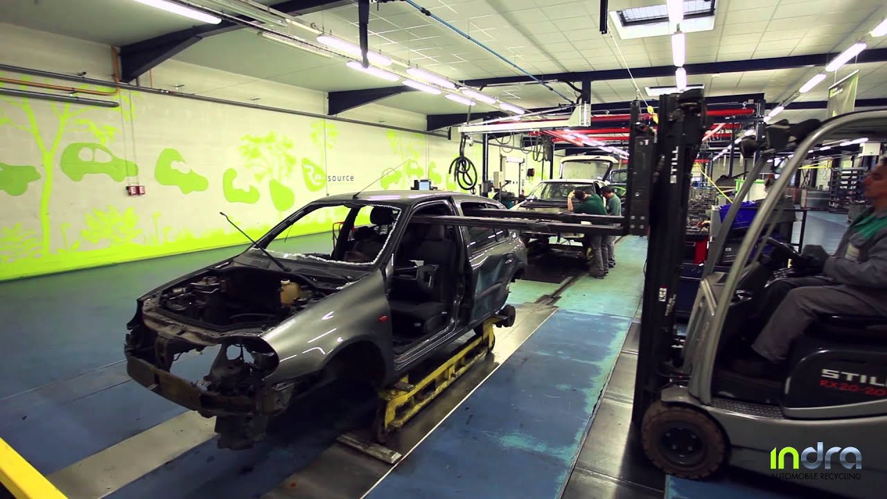 Le circuit du recyclage de voiture - démontage, dépollution