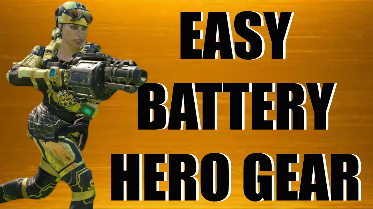 HOW TO UNLOCK GOLD BATTERY HERO GEAR EASY TIPS-BLACK OPS 3