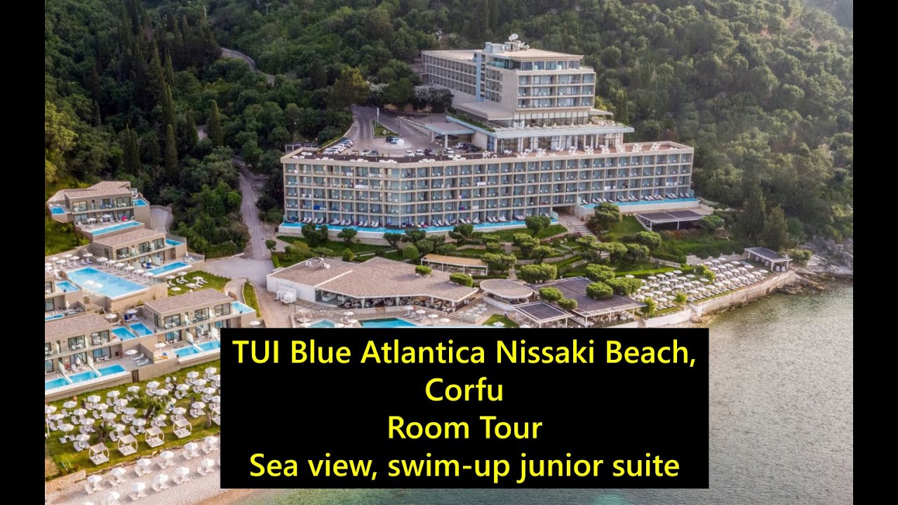 TUI Blue Atlantica Nissaki Beach Corfu Junior Suite Room Tour and Walk to Buffet