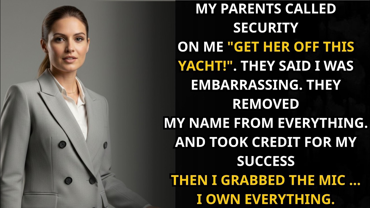My Parents Asked the Security Guard to Kick Me Off the Yacht — Not Knowing I Own the Entire Chain