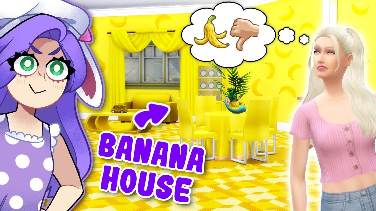 IAMSANNA Moves Into A BANANA HOUSE! (Sims 4)