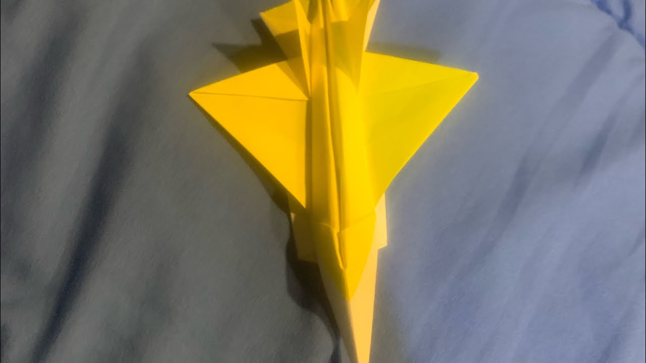 Ice breaker origami fighter jet #papercrafts