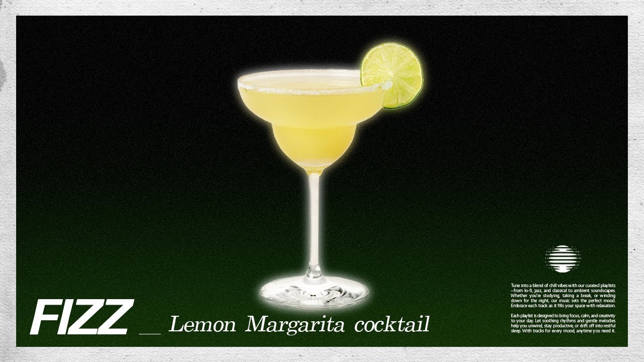 Lemon margarita cocktail.