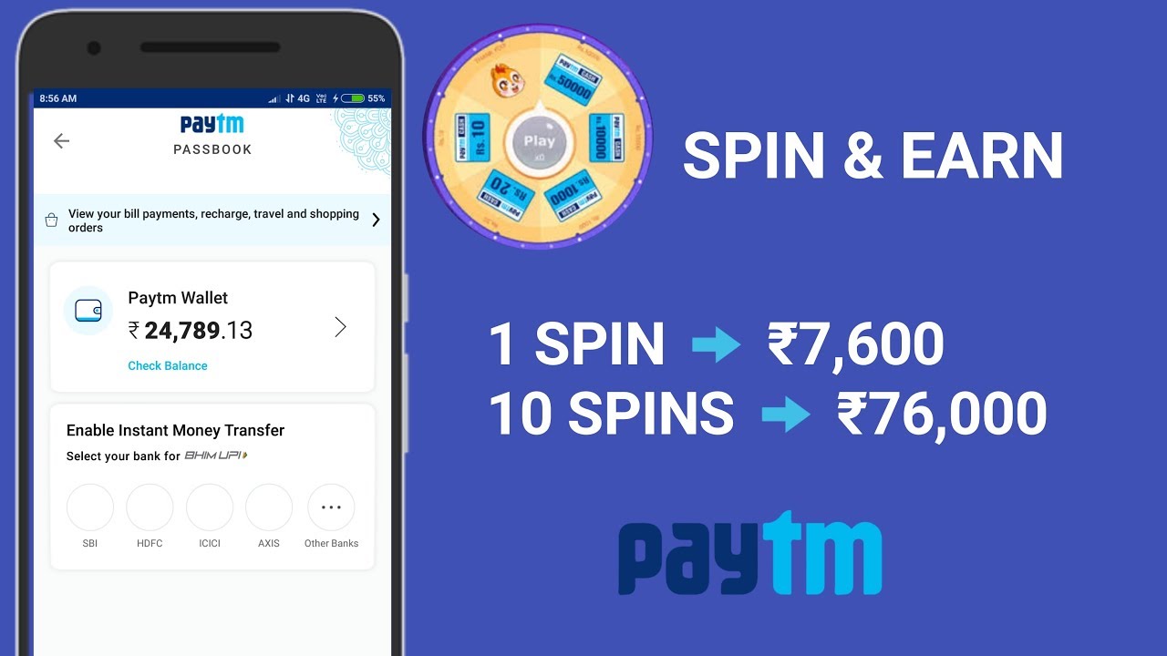 1 Spin ₹7,600 रुपए, Spin To Earn Paytm Cash !! मैंने कमाए ₹40,000 रुपए !! LIVE PROOF