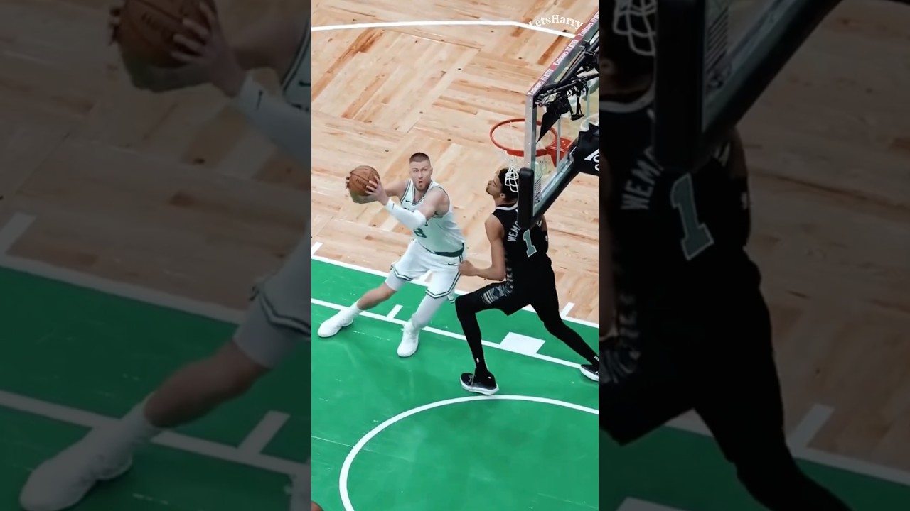 🇱🇻 Porzingis vs. 🇫🇷 Wemby: Slow-Mo Showdown in the Paint! #NBA