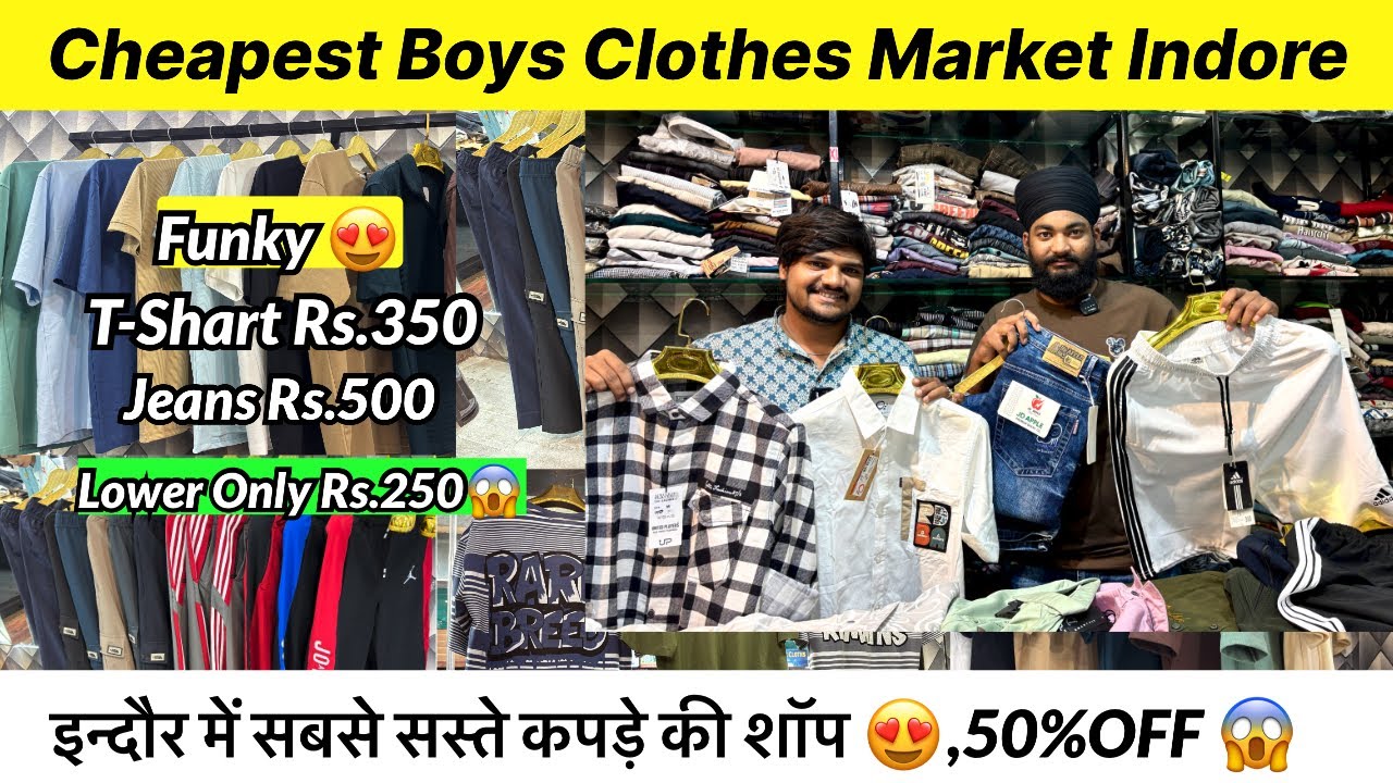 Indore Clothes Market,Boys Clothes Market Indore | Jeans,T-Shart,Lower 50% OFF 😱,Boys Clothes 