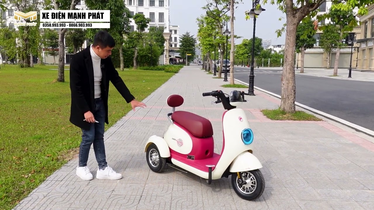 GIỚI THIỆU CHI TIẾT XE ĐIỆN 3 BÁNH DILLY ! XE ĐIỆN 3 BÁNH ĐẸP NHẤT