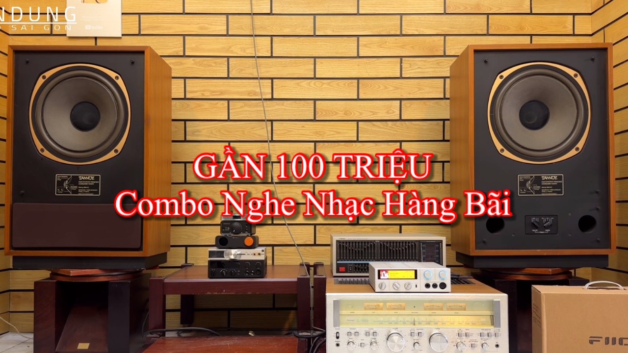 Test dàn âm thanh hàng bãi gần 100 TRIỆU - Loa Tannoy - Ampli Sansui - DAC FiiO 32 bit