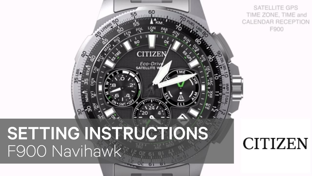 Citizen Watch Setting Instructions — F900 Navihawk