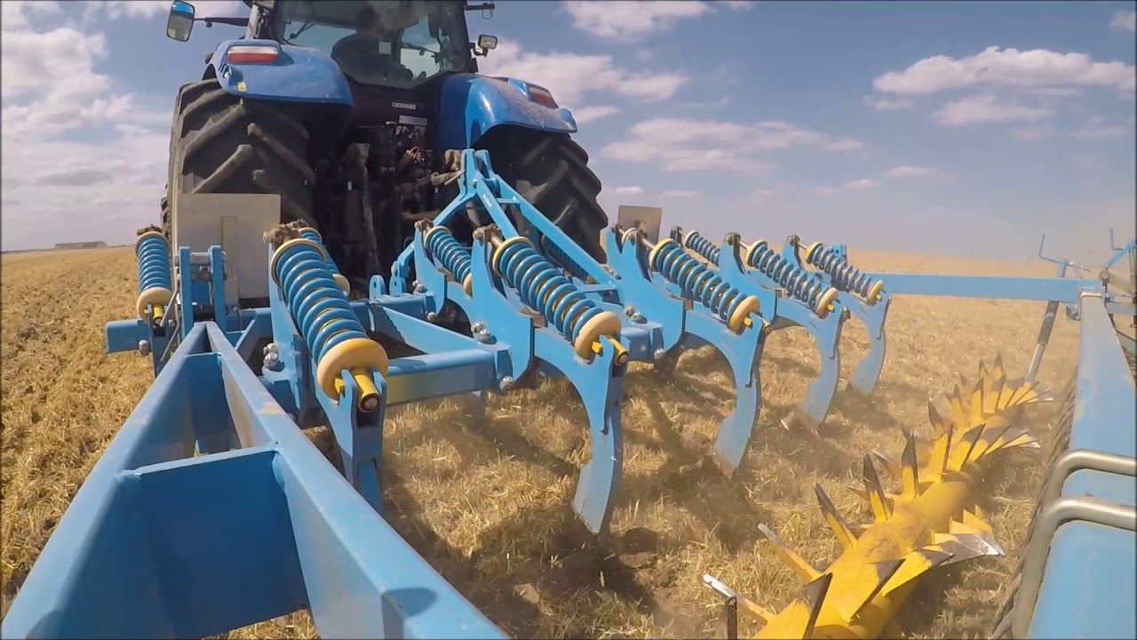 [Gopro] - Décompactage 2017 - NewHolland T7040 et décompacteur Actisol 3.50m