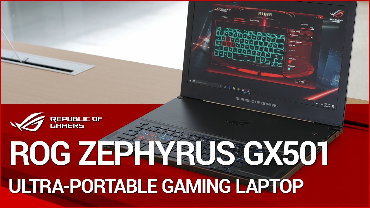 First look at the ROG Zephyrus GX501 Gaming Laptop