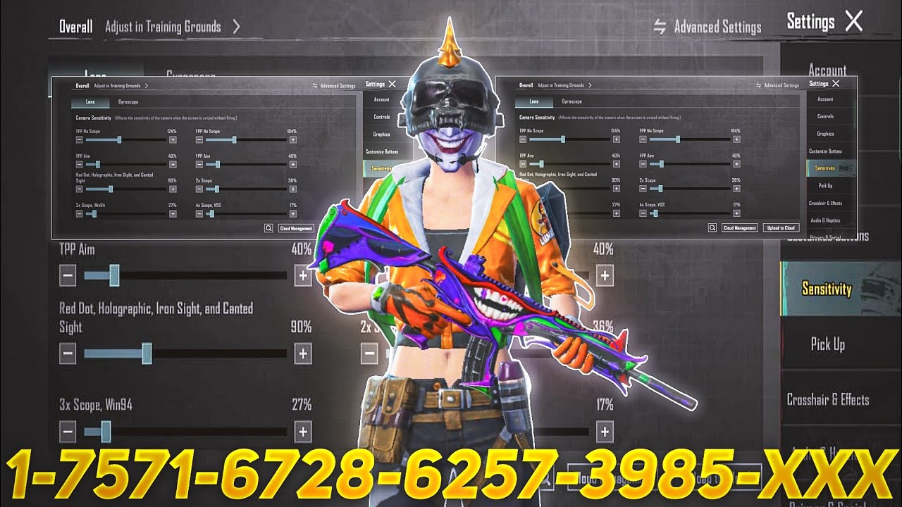 New Update 4.2⚡Best Sensitivity Code + Control Settings Pubg Mobile/Bgmi Sensitivity 2026