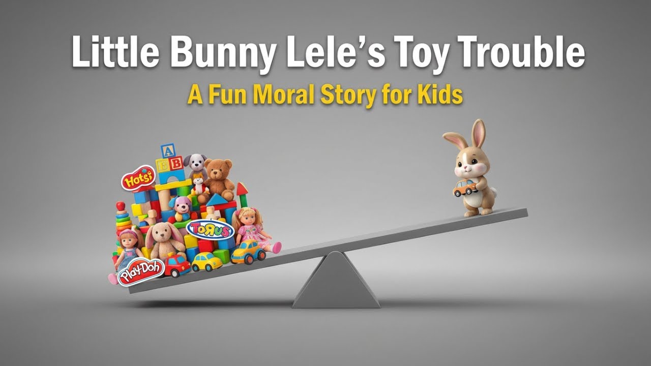Little Bunny Lost His Favorite Toy 😱 | What Happens When You Don’t Clean Up? | Moral Story for Kids
