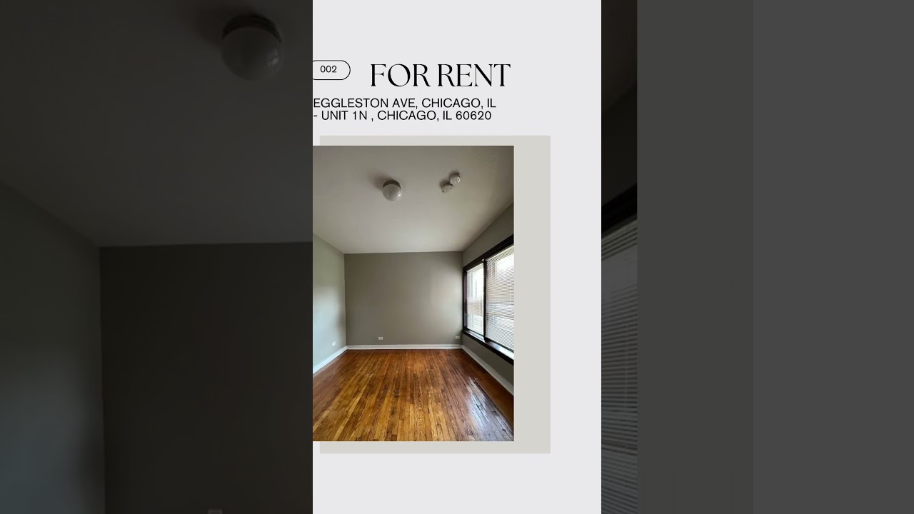 FOR RENT: 7652 S Eggleston Ave, Chicago, IL 60620   Unit 1N , Chicago, IL 60620
