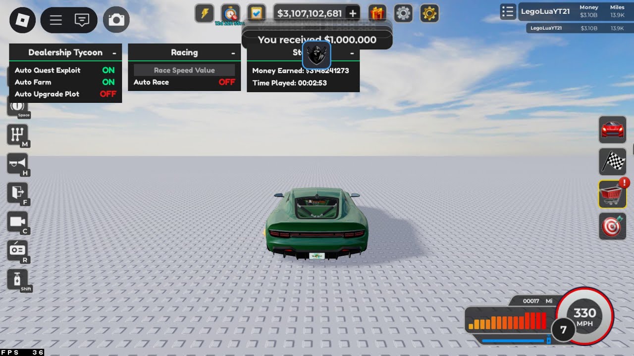 [ЗАДАНИЯ] Dealership Tycoon🏎️ скрипт суперопции | эксплойт автоквеста, автоферма и автогонка