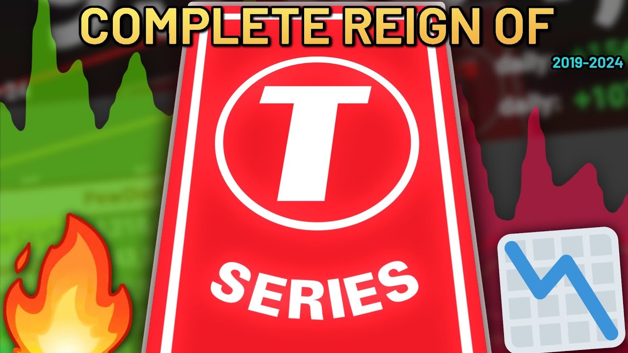 T-Series Complete YouTube Reign: 5 Years Visualized