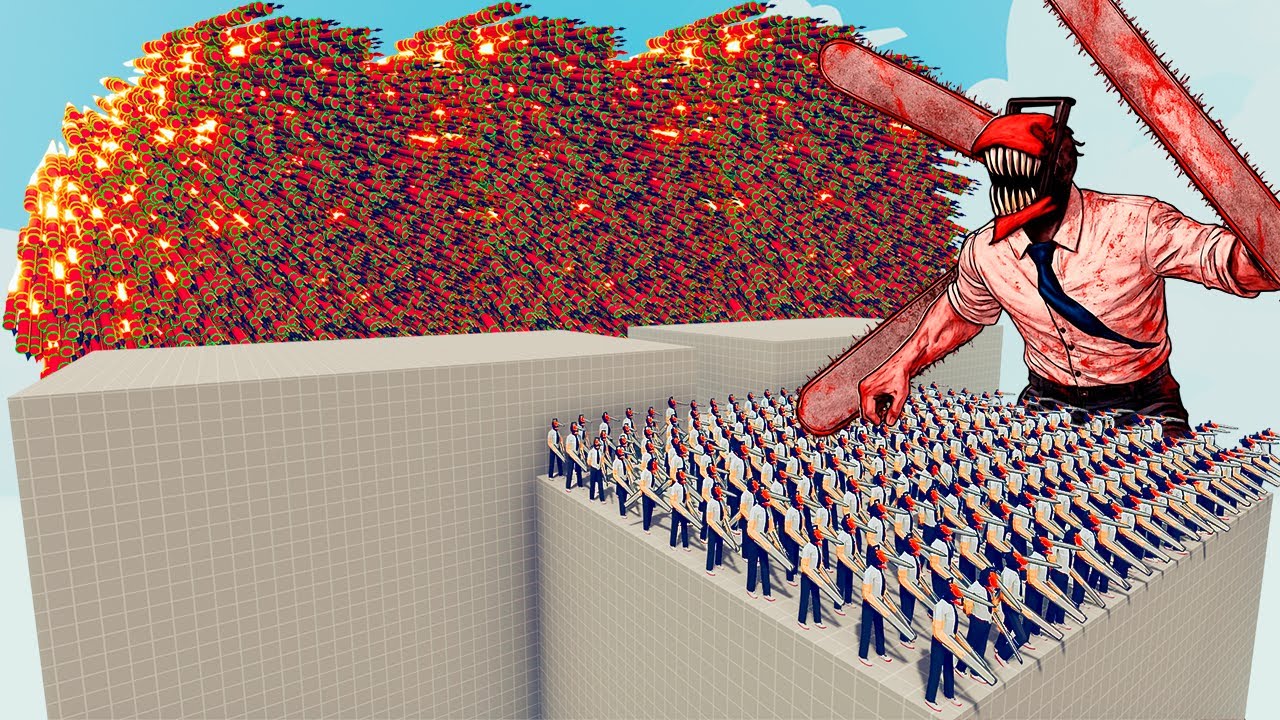 200x CHAINSAWMAN + 1x GIANT vs EVERY GOD - Totally Accurate Battle Simulator TABS