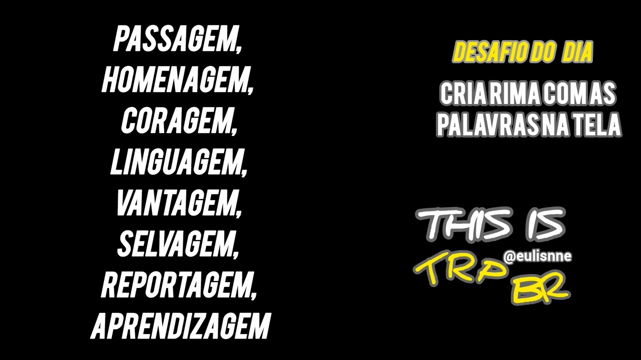 Crie RIMA Com com essas PALAVRAS | COMO Fazer FREESTYLE #rap #rimas 