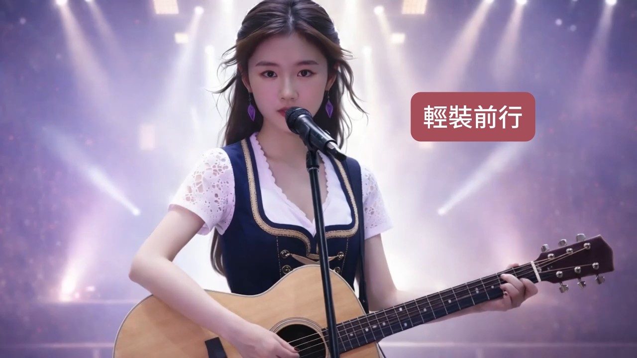 輕裝前行  (美女版)  這首歌曲 是那種輕盈、民謠感、以及放下負擔，重獲自由的核心意境的歌曲。以女性視角出發，呈現出一種在旅途中釋懷的恬靜感