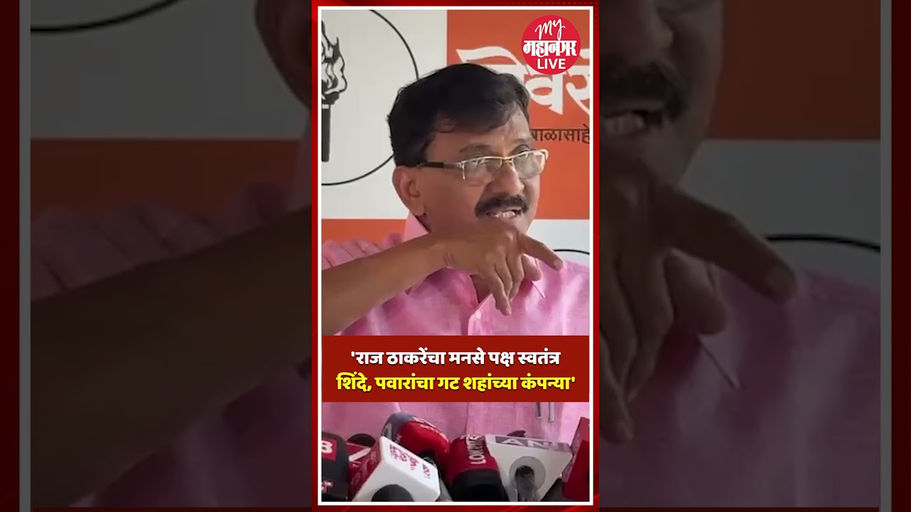 sanjay raut on eknath shinde | 'राज ठाकरेंचा मनसे पक्ष स्वतंत्र शिंदे, पवारांचा गट शहांच्या कंपन्या'