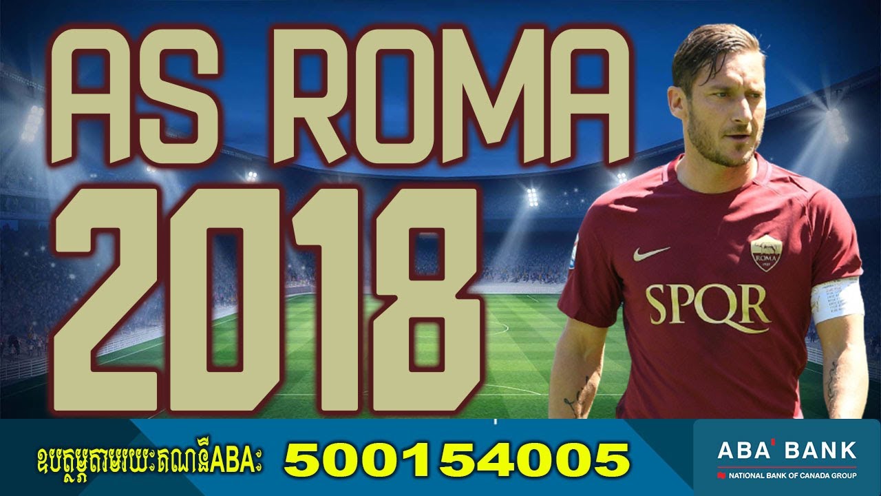 FC AS Roma Serie a 2018 Font Football By Black Font Free all download Font OTF And AI for 2022