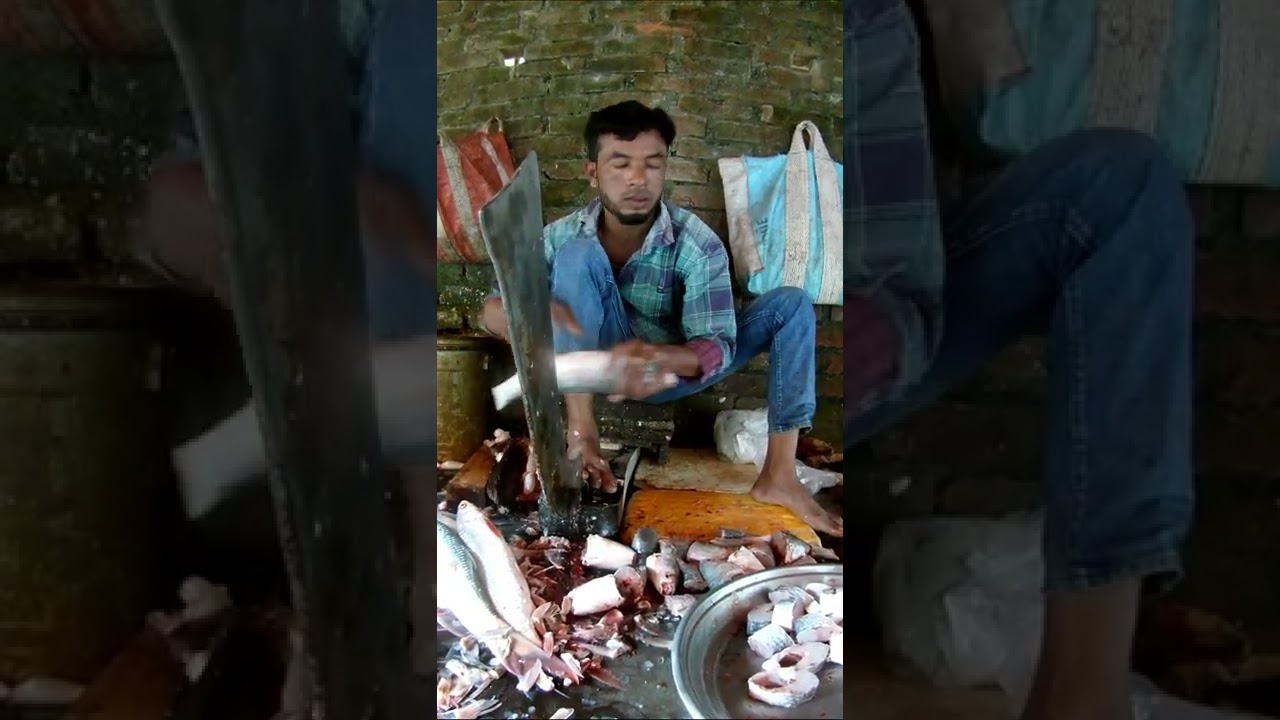 Amazing Mrigal Fish Cutting Skills #shorts #shortvideo #fishcutting