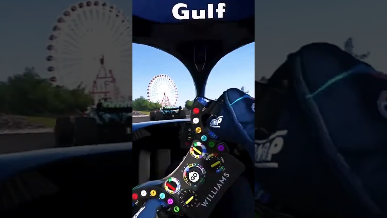 Williams Drivers eye view on F1 Japanese GP - #f1 #formula1 #williams #driverseyeview #f123