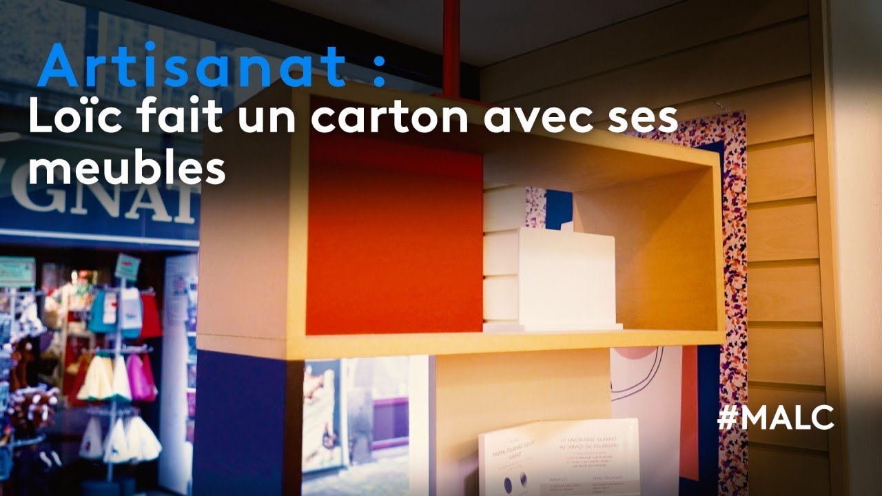 Artisanat : Loïc fait un carton avec ses meubles