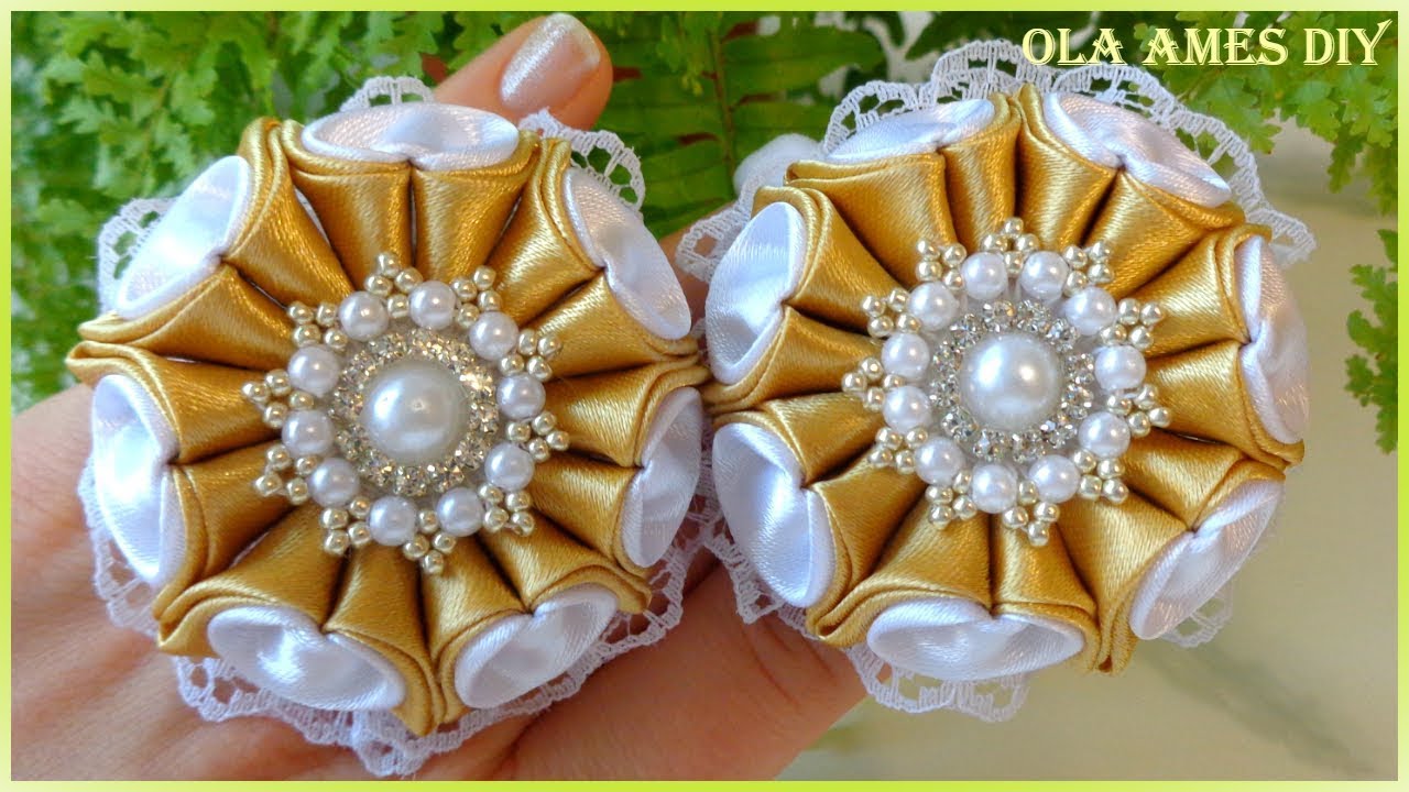 ❤️️Их Хочется Съесть ❤️️ КРАСИВЫЕ Цветы-Зефирки ЛЕГКО😍 DIY Ribbon Flowers/Flores de fit/ Ola ameS