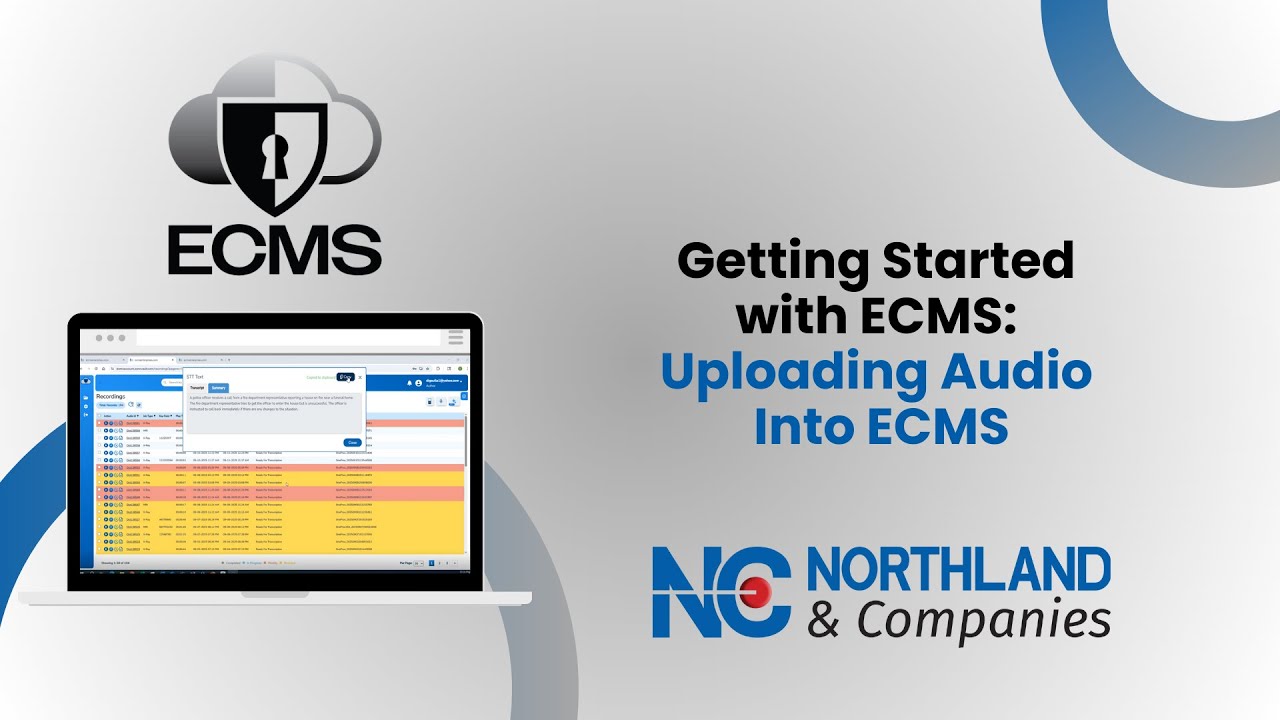 Uploading Audio into ECMS and Instant Speech-to-Text