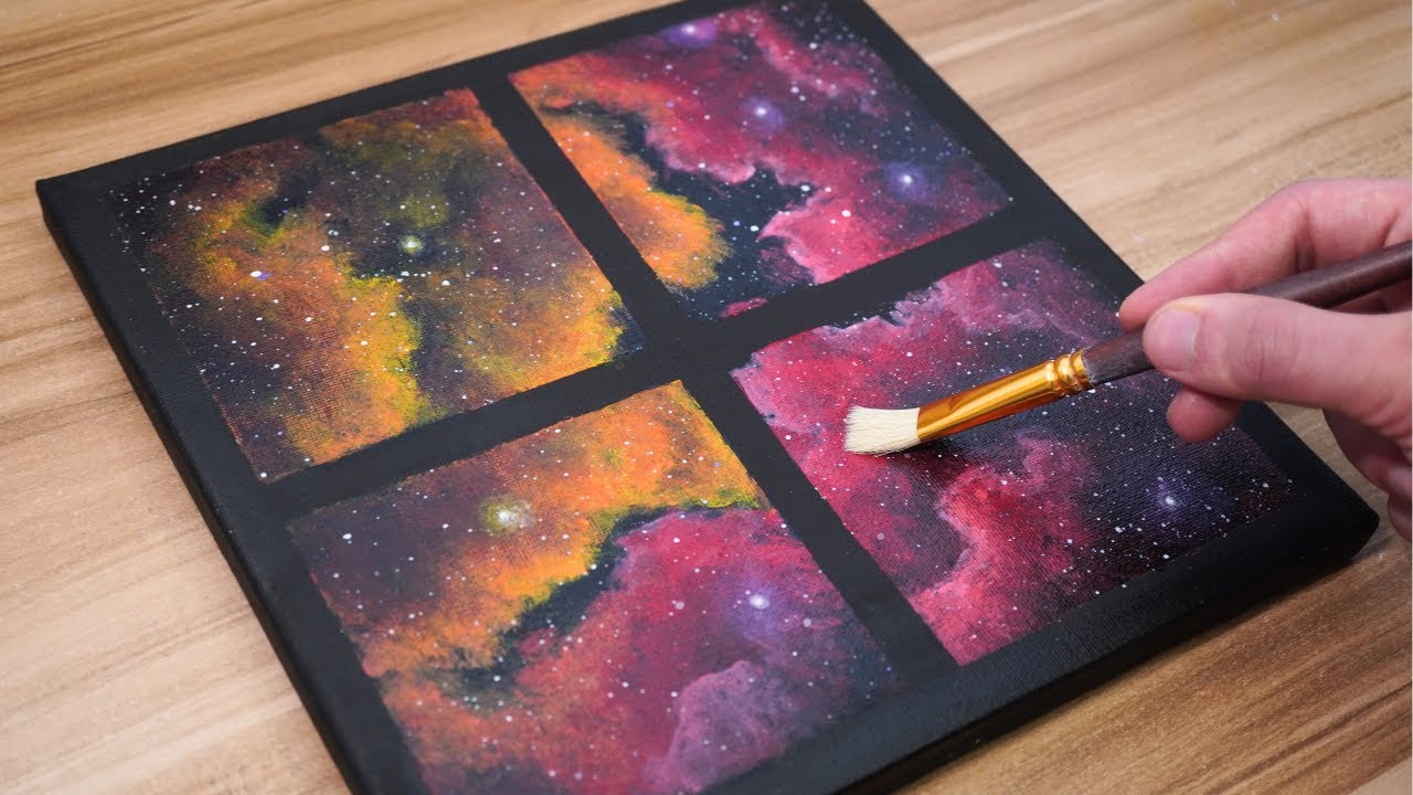 How to Draw A Galaxy 🌌 | Acrylic Painting for Beginners | Step-by-Step Tutorial