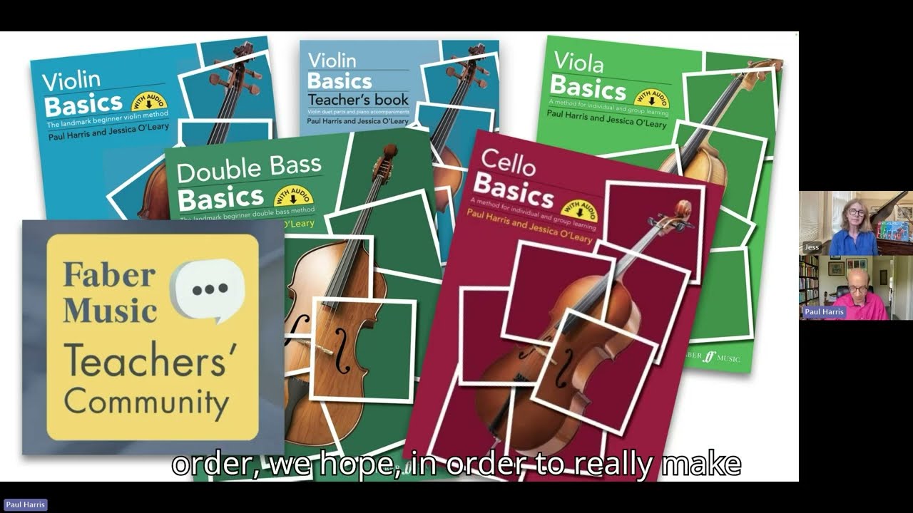 String Basics: Teacher Webinar with Paul Harris and Jessica O'Leary