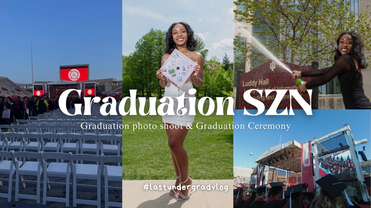 IM GRADUATING COLLEGE 🍾: last college vlog! grwm, taking grad pics, and graduation day! | Kenzi M.