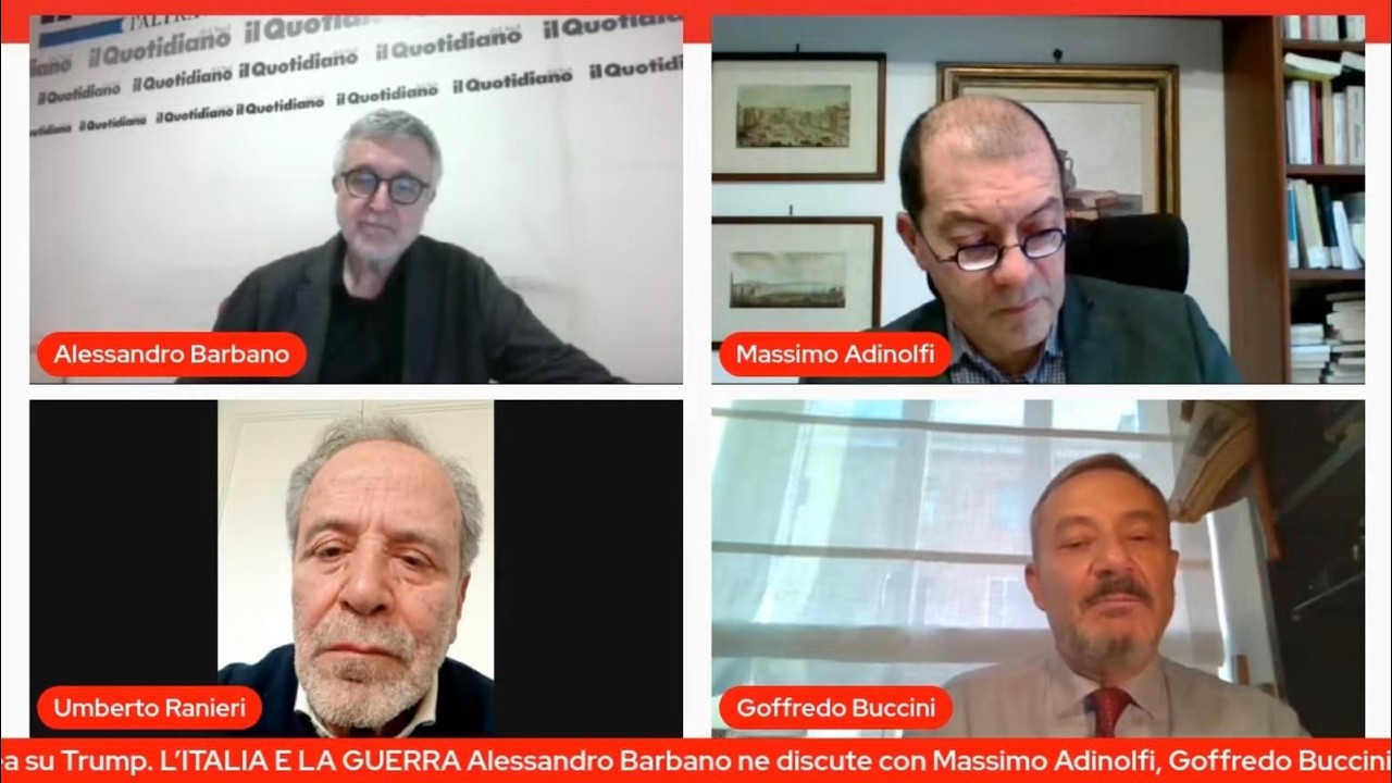 «Военная комната» — Алессандро Барбано с Массимо Адинольфи, Гоффредо Буччини и Умберто Раньери