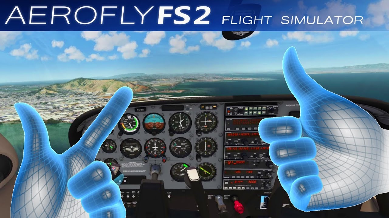FLY WITH VR HANDS! | Aerofly FS 2 Flight Simulator Update: VR Controller Support