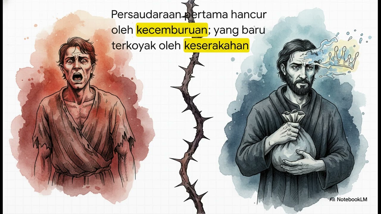PERSAUDARAAN DAN PENGHIANATAN (KAIN DAN HABEL VS 12 MURID TUHAN YESUS)