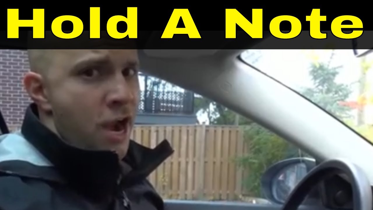 How To Hold A Note While Singing-Tutorial For Being A Better Singer