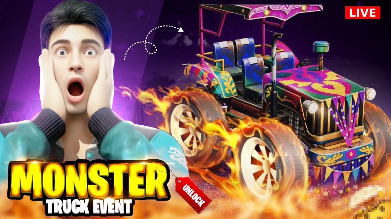 🔴[LIVE] MONSTER TRUCK EVENT UNLOCKED😮 #shortslive #rankpush #customroom #guildtest